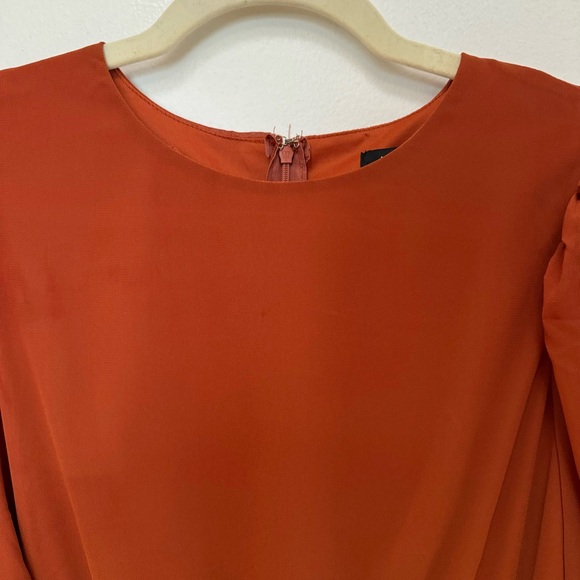 Jealous Tomato Pleated Mini Dress with Puff Sleeves Size Small - Picture 4 of 14